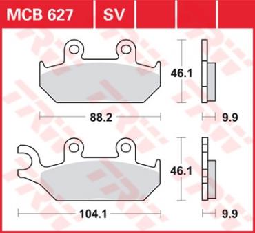 TRW Scheibenbremsbelag MCB627SV