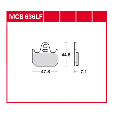 TRW Scheibenbremsbelag MCB636