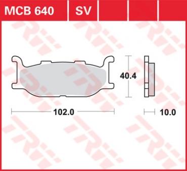 TRW Scheibenbremsbelag MCB640SV