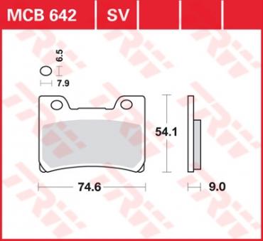 TRW Scheibenbremsbelag MCB642SV