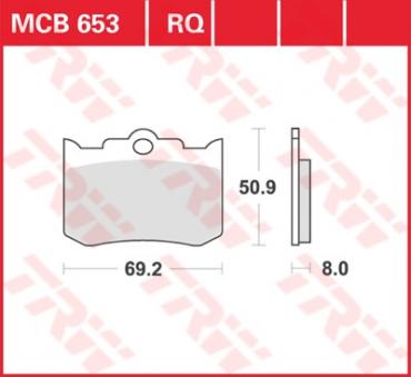 TRW Scheibenbremsbelag MCB653RQ