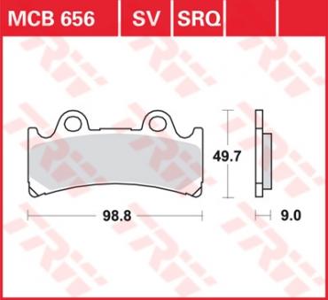 TRW Scheibenbremsbelag MCB656SV