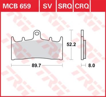 TRW Scheibenbremsbelag MCB659CRQ