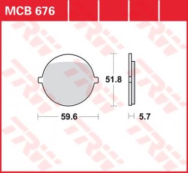 TRW disc brake pads MCB676