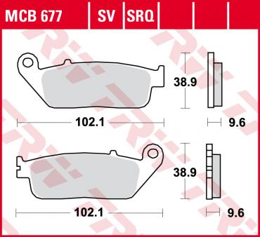 TRW Scheibenbremsbelag MCB677