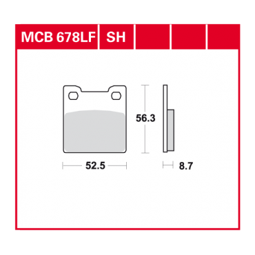 TRW Scheibenbremsbelag MCB678