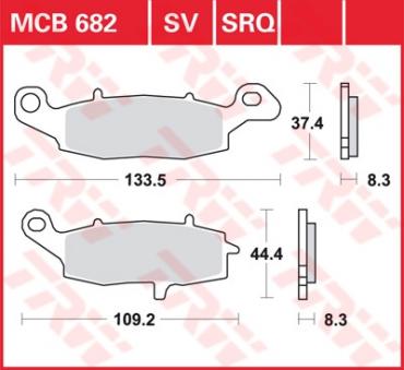 TRW Scheibenbremsbelag MCB682SV