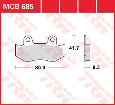 TRW Scheibenbremsbelag MCB685