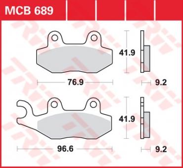 TRW Scheibenbremsbelag MCB689