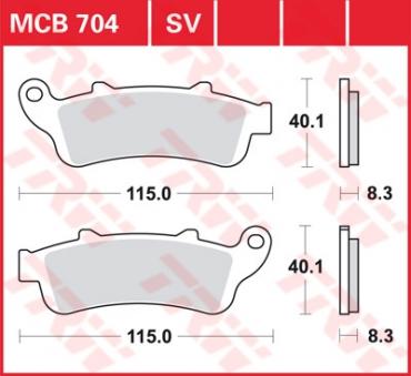 TRW disc brake pads MCB704