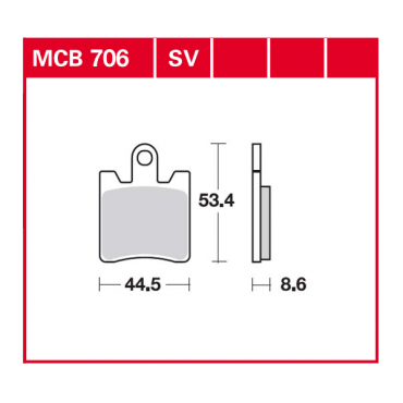 TRW Scheibenbremsbelag MCB706SV