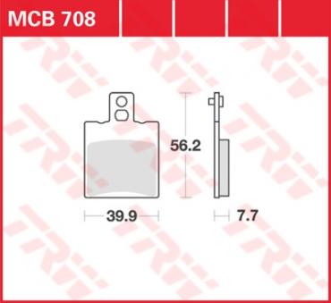 TRW Scheibenbremsbelag MCB708