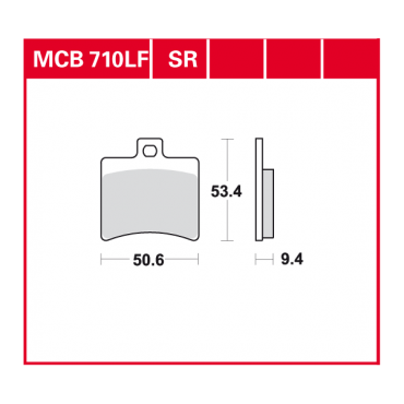 TRW Scheibenbremsbelag MCB710