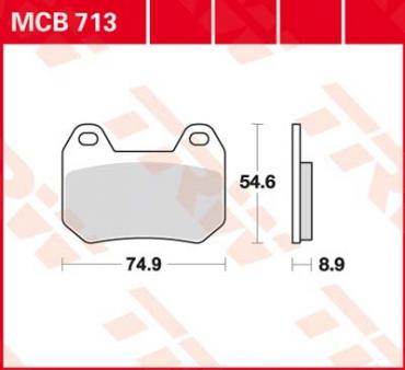 TRW Scheibenbremsbelag MCB713