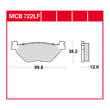 TRW disc brake pads MCB722