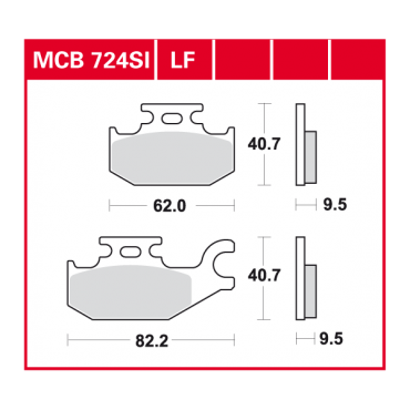 TRW Scheibenbremsbelag MCB724