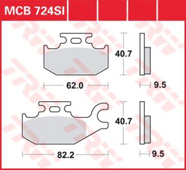 TRW Scheibenbremsbelag MCB724SI