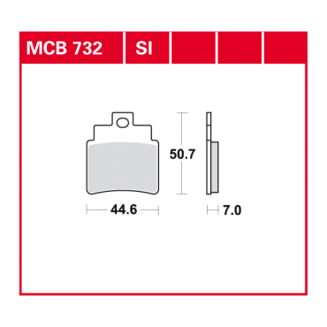 TRW Scheibenbremsbelag MCB732SI