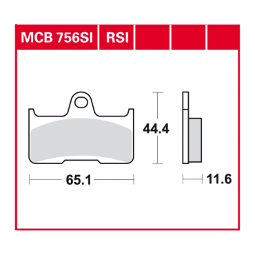 TRW disc brake pads MCB756RSI