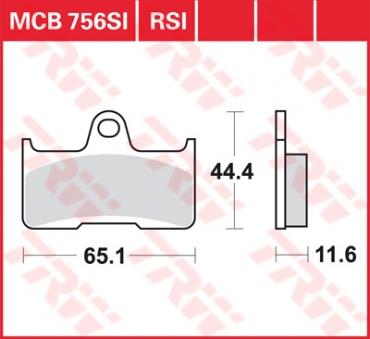 TRW disc brake pads MCB756SI