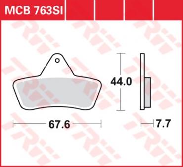 TRW Scheibenbremsbelag MCB763SI