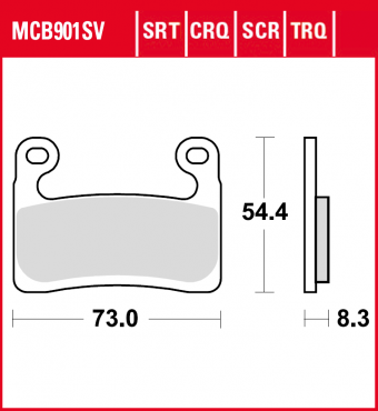 TRW Scheibenbremsbelag MCB901TRQ