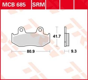 TRW disc brake pads MCB685SRM