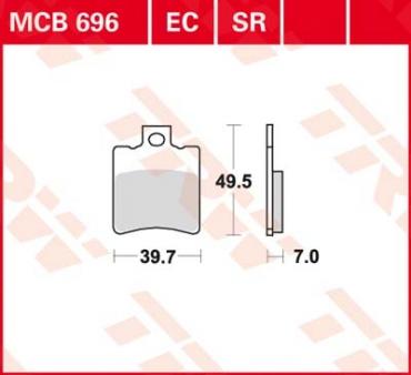 TRW disc brake pads MCB696EC