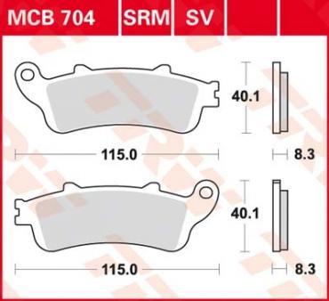 TRW disc brake pads MCB704SRM