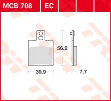 TRW disc brake pads MCB708EC