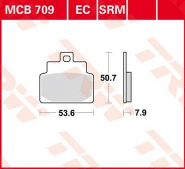 TRW disc brake pads MCB709SRM