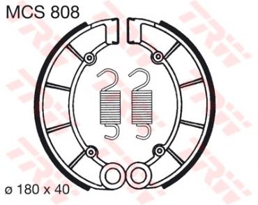 TRW Bremsbacken MCS808