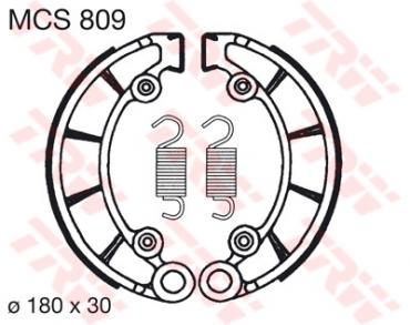 TRW Bremsbacken MCS809