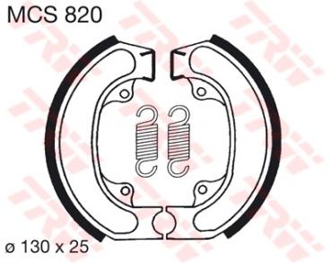 TRW Bremsbacken MCS820