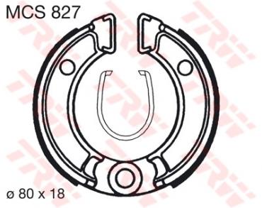 TRW Bremsbacken MCS827