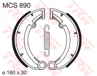 TRW Bremsbacken MCS890