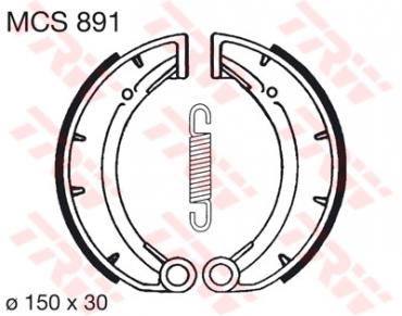TRW Bremsbacken MCS891