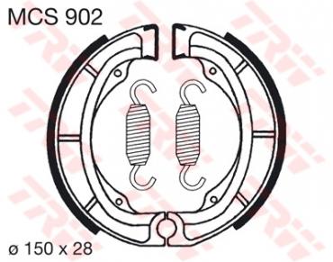 TRW Bremsbacken MCS902