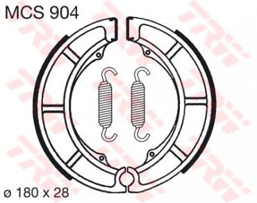 TRW Bremsbacken MCS904