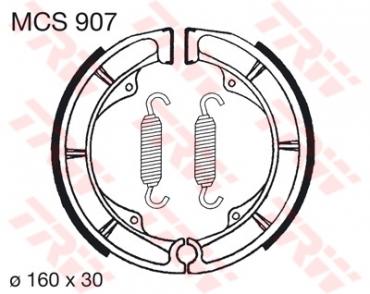 TRW Bremsbacken MCS907