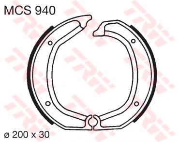 TRW Bremsbacken MCS940