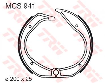 TRW Bremsbacken MCS941