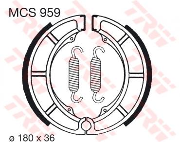 TRW Bremsbacken MCS959