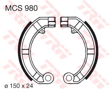 TRW Bremsbacken MCS980