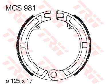 TRW Bremsbacken MCS981