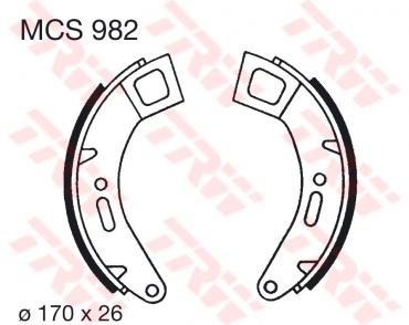 TRW Bremsbacken MCS982