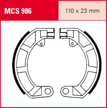 TRW Bremsbacken MCS986