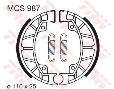 TRW brake shoes MCS987