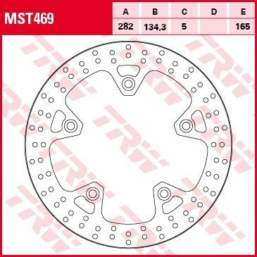 TRW Bremsscheibe starr MST469