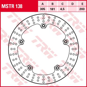 TRW Bremsscheibe mit vernieteten Hülsen MSTR138